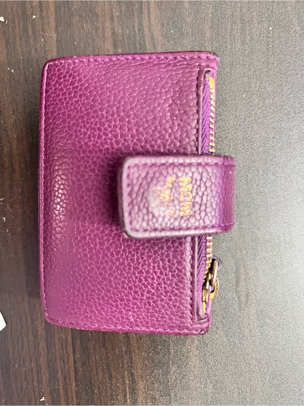 Purple Snap-Closure Wallet